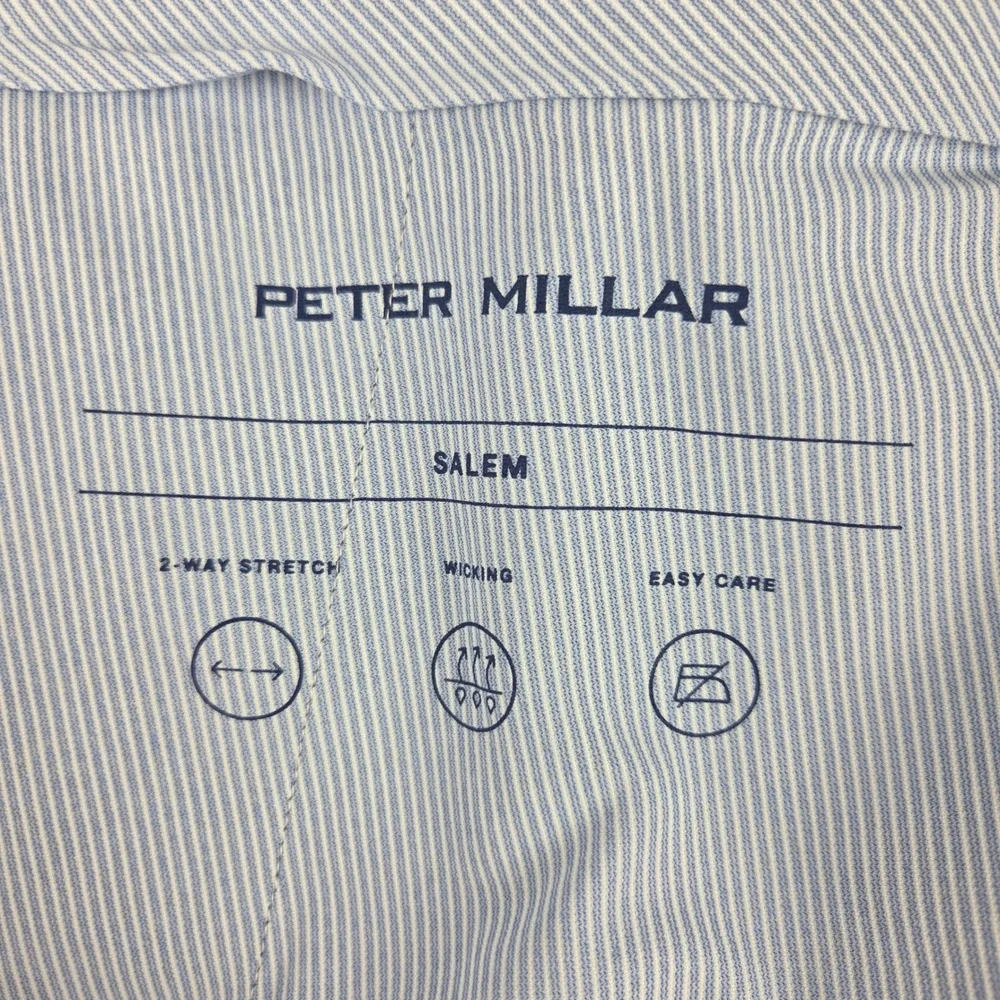 Peter Millar Salem Classic Fit Golf Shorts Mens 40 Grey Performance Geometric